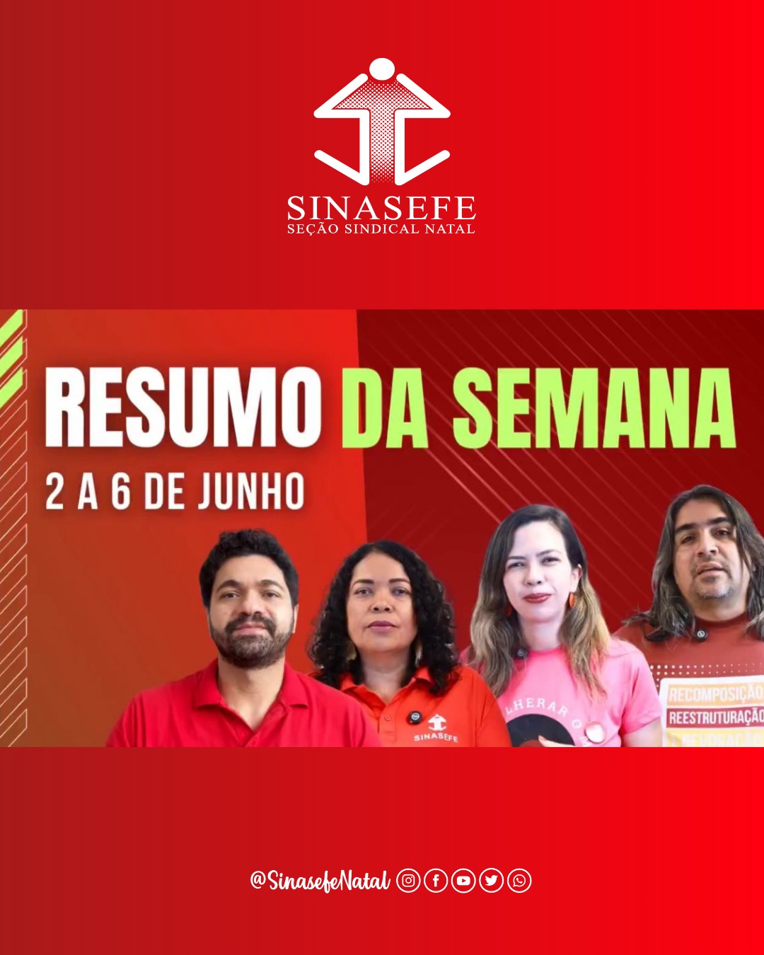 Atividades da semana: confira o resumo do plantão de 02 a 06/06