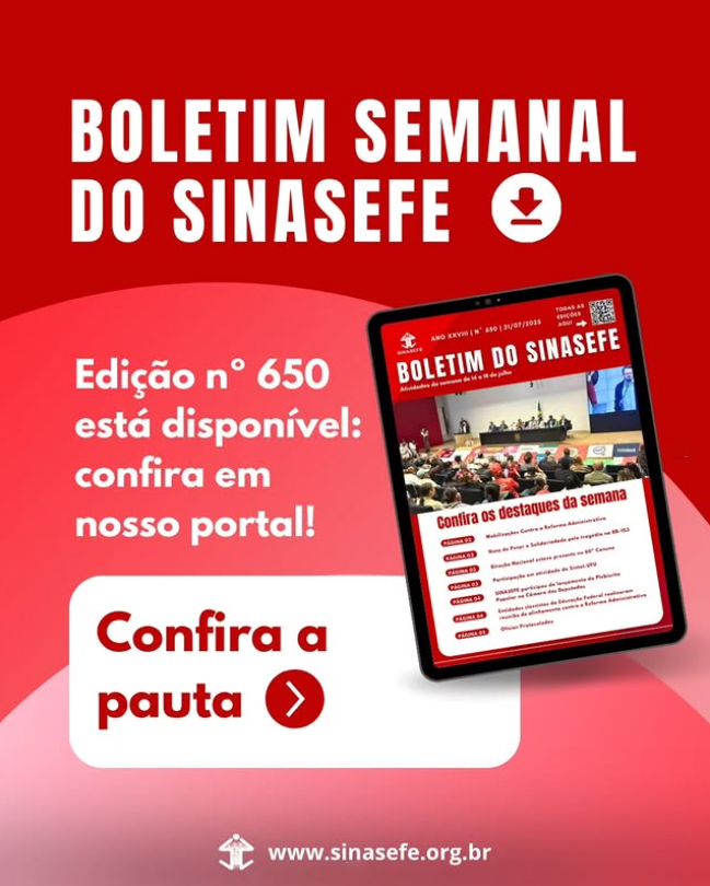 Boletim Semanal 650 está disponível, confira a publicação