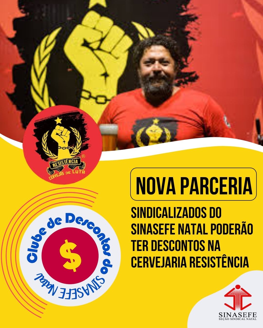 CLUBE DE DESCONTOS | Nova parceria com a Cervejaria Resistência